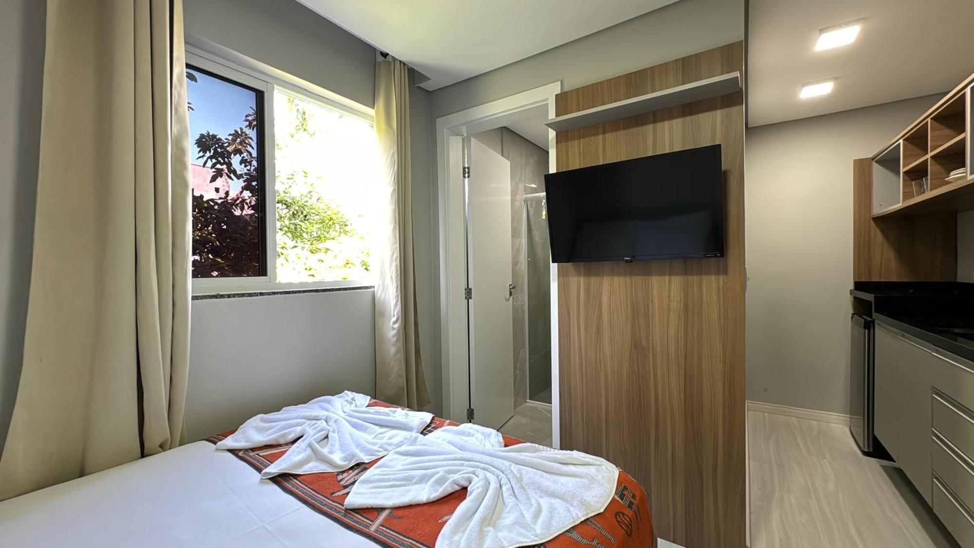 07-Studio Encantador Para Casal Κουριτίμπα Εξωτερικό φωτογραφία